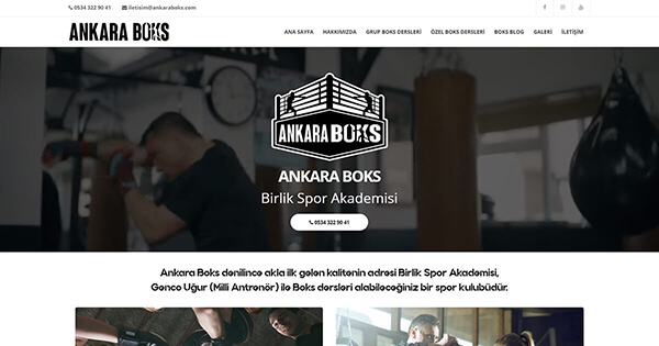 Ankara Boks | ALGORİT Bilişim & Danışmanlık Projesi