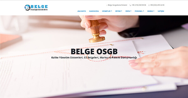 Belge OSGB | ALGORİT Bilişim & Danışmanlık Projesi